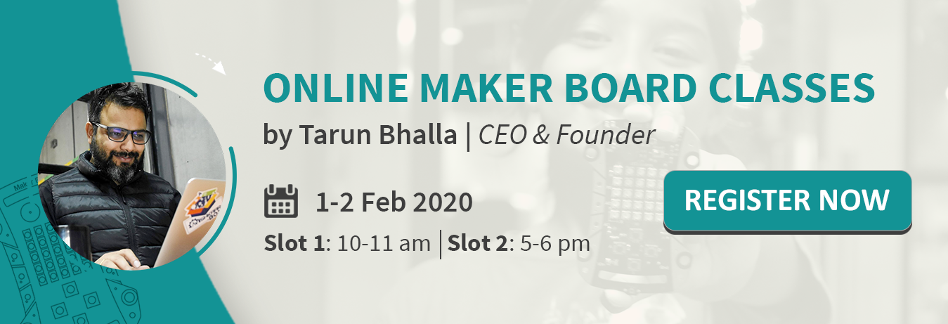 Online Maker Board Classes banner
